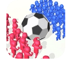 拥挤的足球