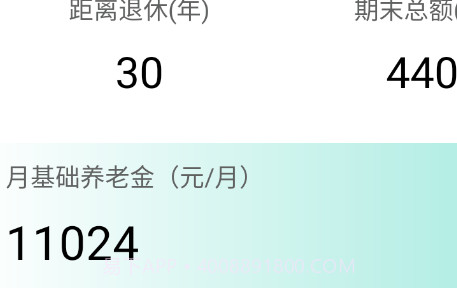 养老金计算器v1.2.6截图