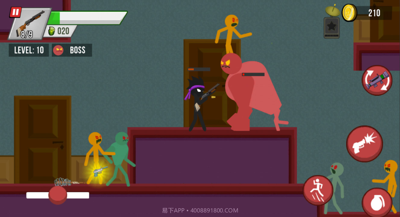 火柴人僵尸射击内置菜单版v1.5.6截图