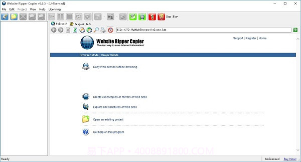 website ripper copier(离线浏览器)v2.63截图