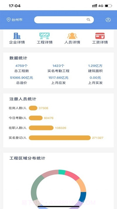 常德市建筑工地实名制管理云平台1.17截图