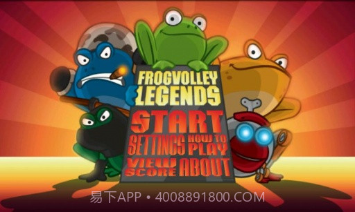 青蛙排球 Frog Volley截图1 青蛙排球 Frog Volley截图1