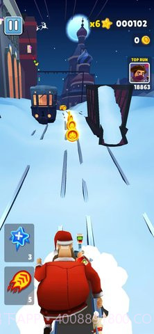 地铁跑酷雪地地图(Subway Surf)截图3 地铁跑酷雪地地图(Subway Surf)截图3