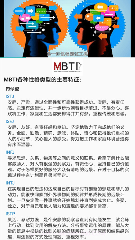 mbti十六型人格测试截图2