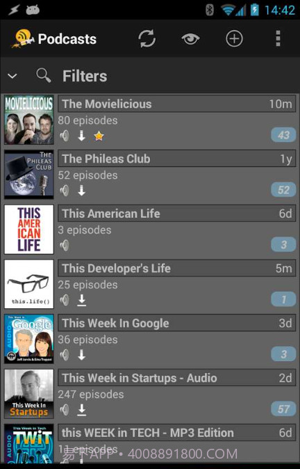 PodcastAddict截图1