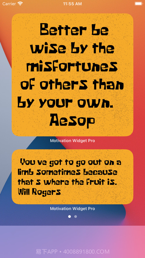 MotivationWidget:DailyQuote截图3 MotivationWidget:DailyQuote截图3