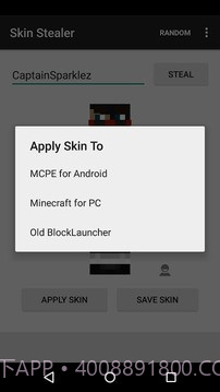 Minecraft皮肤偷取器截图3 Minecraft皮肤偷取器截图3