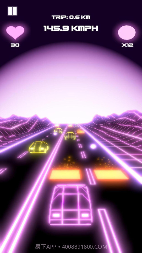 霓虹灯驱动器80年代的怀旧时代截图5