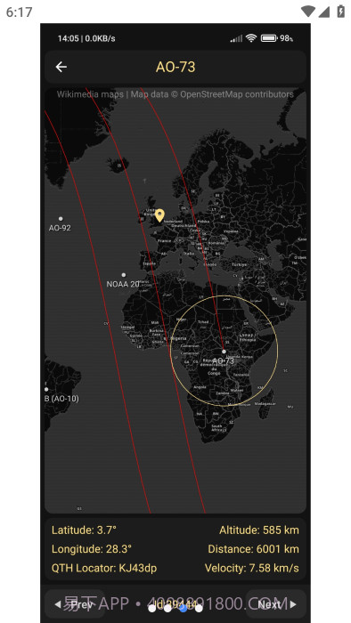 look4sat卫星追踪截图3