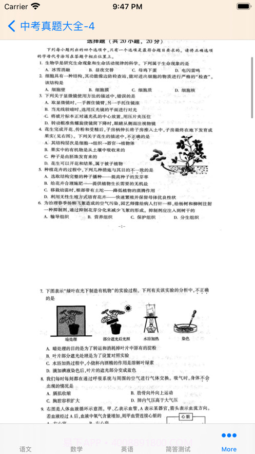 中考真题汇总截图4