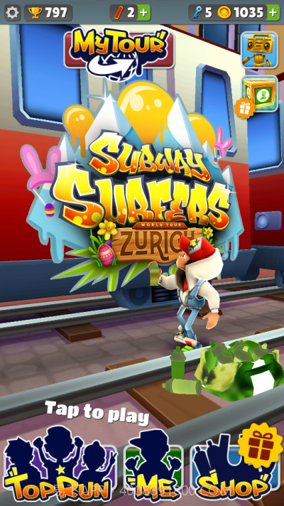 地铁跑酷西瓜条金币版本截图1 地铁跑酷西瓜条金币版本截图1