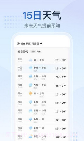 天气预报星截图2 天气预报星截图2