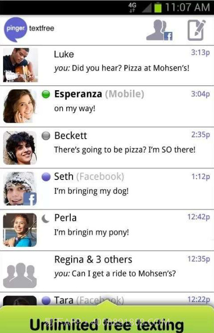 Textfree Text Free Free SMS截图2 Textfree Text Free Free SMS截图2