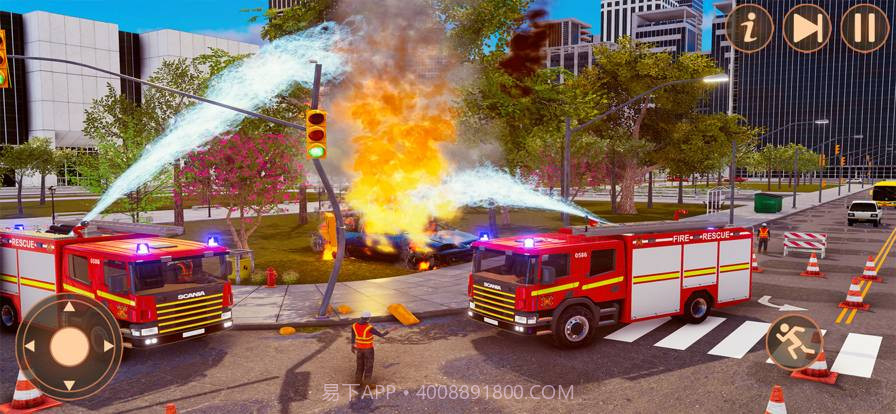 救护车消防员911消防车救援模拟器截图3