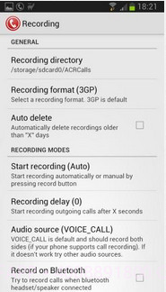 ACR电话录音机截图5 ACR电话录音机截图5