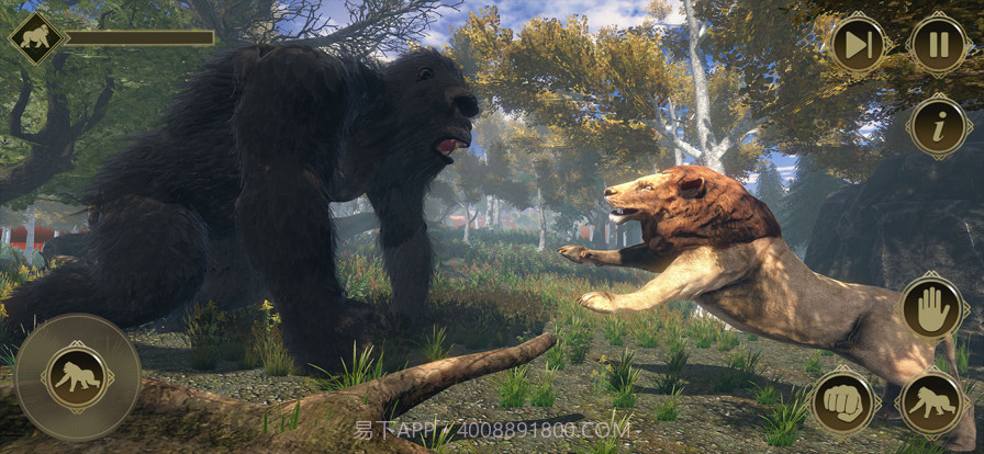 生气的大猩猩怪物打猎模拟截图4