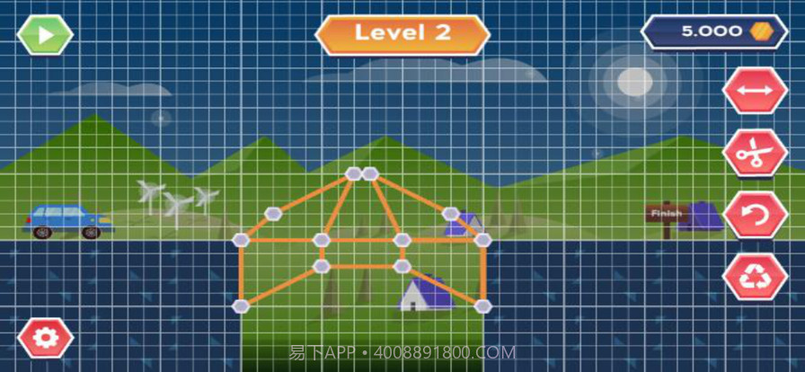 桥梁建筑师搭桥截图2