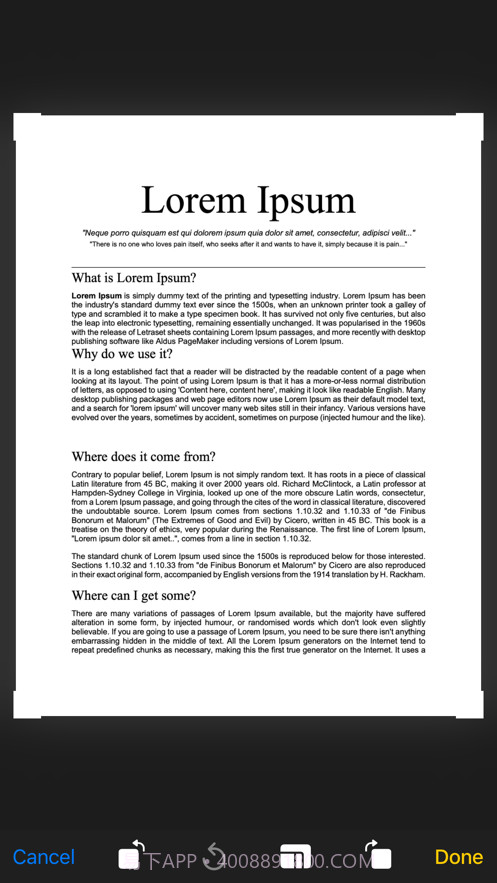 转换照片到PDF扫描器截图4