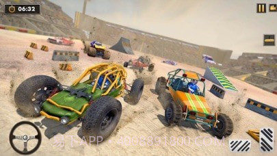 沙丘越野车撞车特技截图3