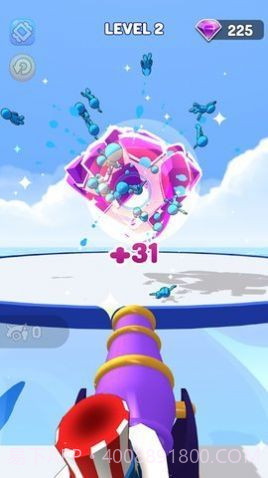 大炮发射小蓝人免费截图1