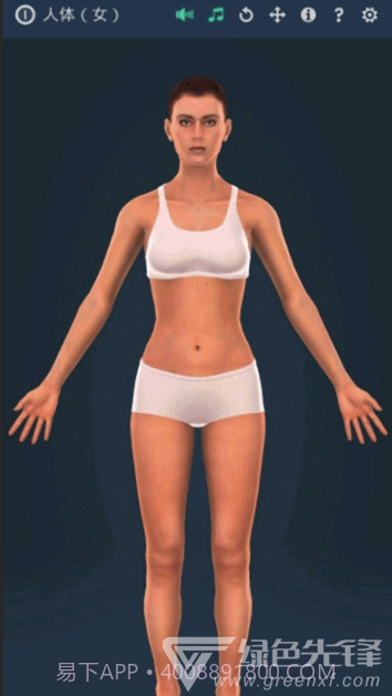 人体系统女性3D软件(专业3D人体结构)V1.1 安卓最新版截图2