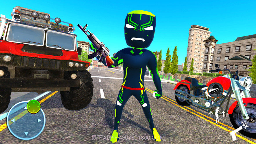 霓虹铁火柴人超级英雄2截图1