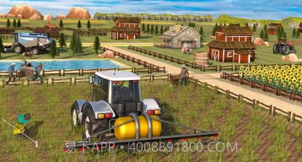 真实拖拉机手推车农业模拟器截图3