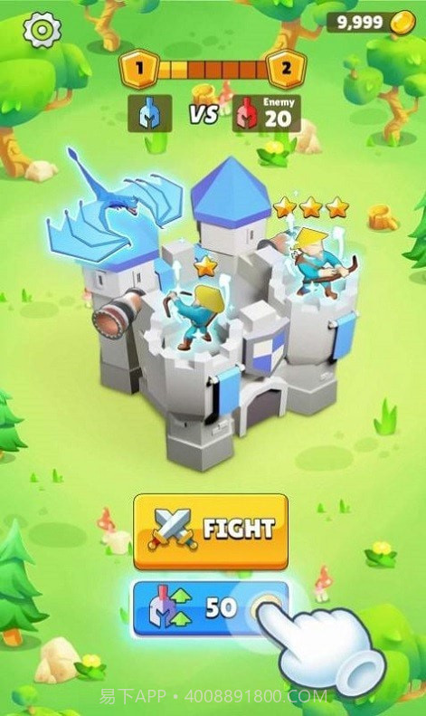 自动竞技城堡塔防截图2