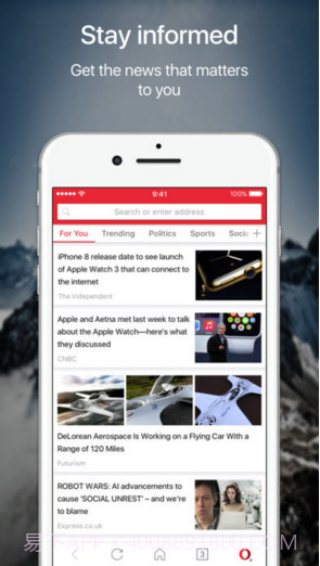 Opera Mini网页浏览器截图2 Opera Mini网页浏览器截图2
