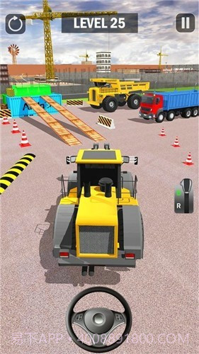 挖掘机卡车停车场3D截图2