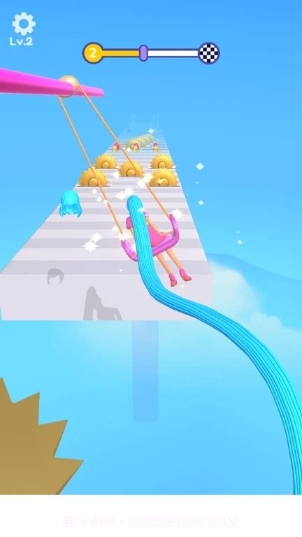 巨型头发奔跑者截图1 巨型头发奔跑者截图1