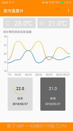 手机实时室内温度计截图1