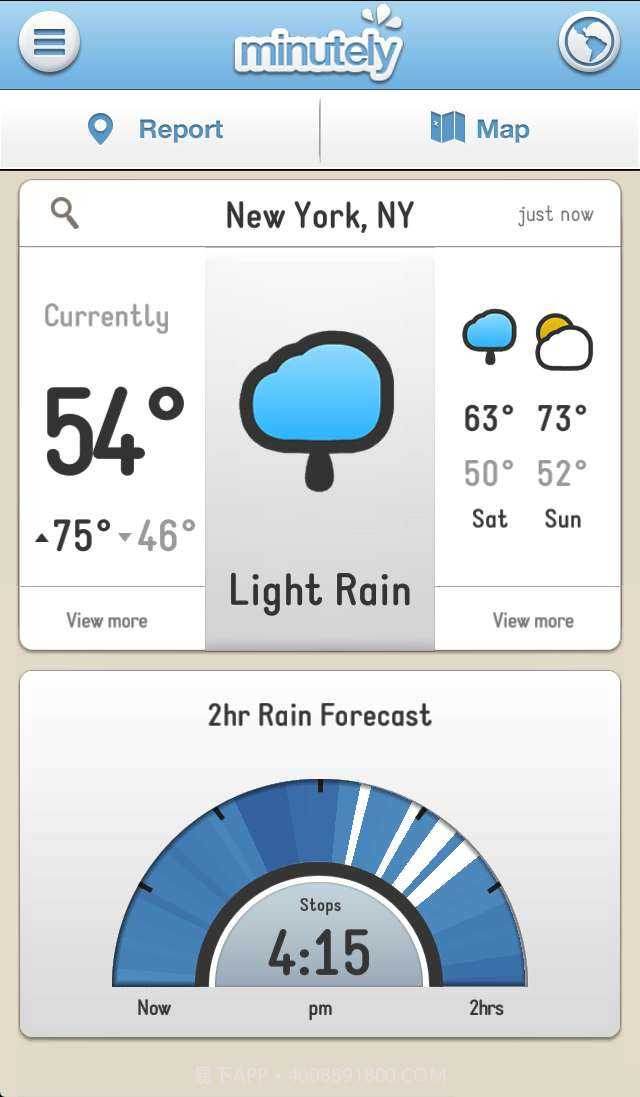 Minutely天气截图2 Minutely天气截图2