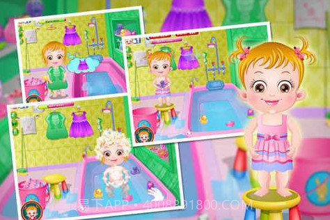 可爱宝贝浴室清洁截图1 可爱宝贝浴室清洁截图1