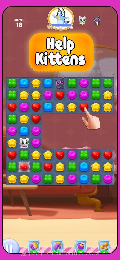 蓝色糖果消除截图2