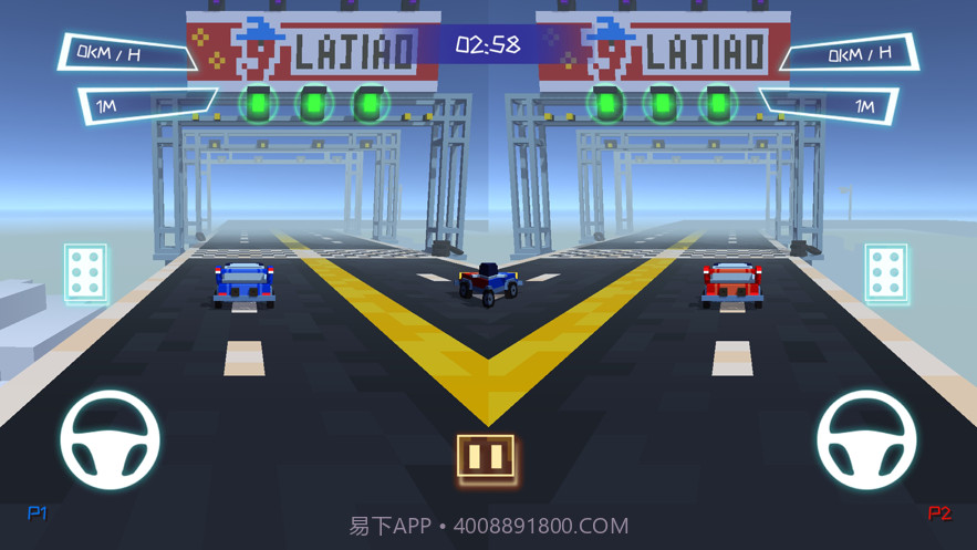 双人赛车3D跑车版截图3