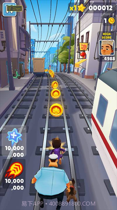 地铁跑酷变速版0.1倍截图2