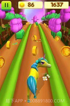 独角马疯狂跑酷截图1 独角马疯狂跑酷截图1