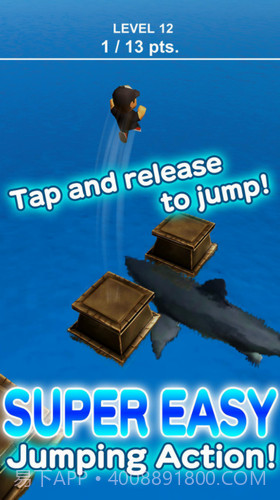 鲨鱼逃亡跳一跳截图2 鲨鱼逃亡跳一跳截图2