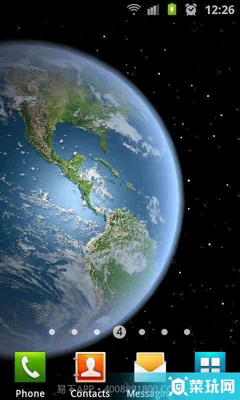 3D高清地球旋转动态壁纸截图1 3D高清地球旋转动态壁纸截图1