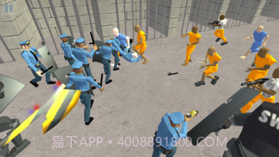 战斗模拟器：监狱和警察免费版截图3