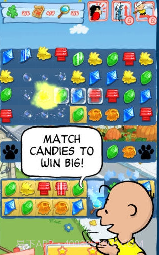 史努比糖果侦探手机版截图3 史努比糖果侦探手机版截图3