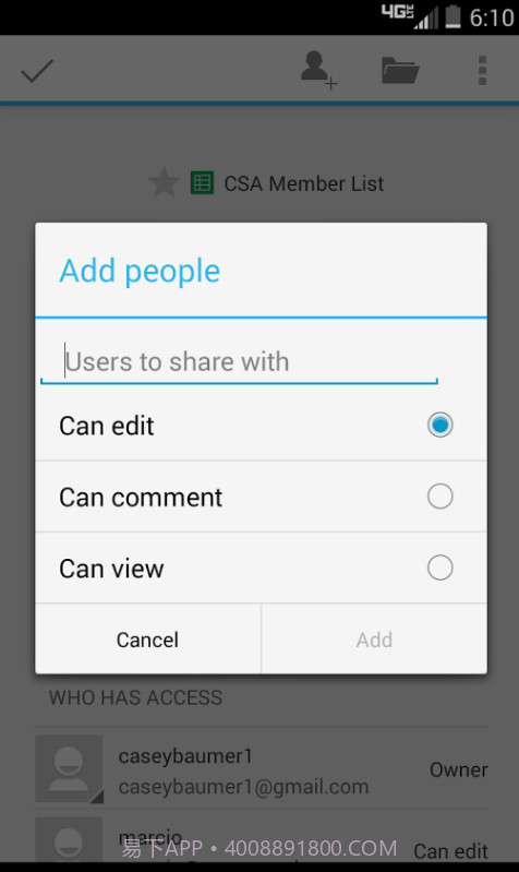 Google表格截图4 Google表格截图4