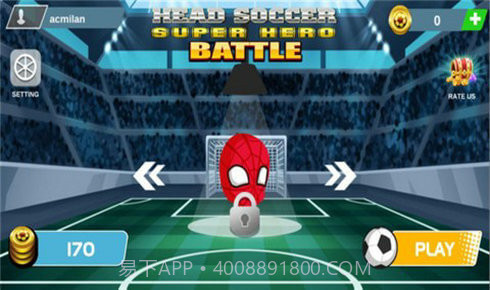 超级绳索英雄足球赛截图3 超级绳索英雄足球赛截图3