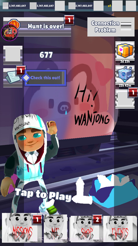 地铁跑酷ww角色滑板全定制版截图2 地铁跑酷ww角色滑板全定制版截图2