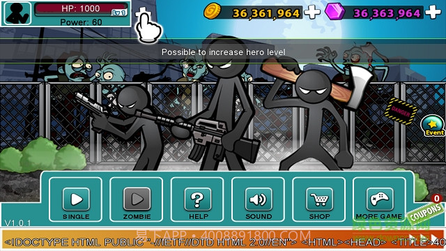 愤怒的火柴人5无限金币V1.0.2 手机版截图2