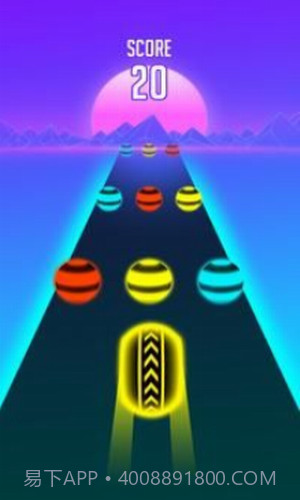 霓虹色球道跑截图4