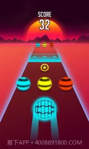 霓虹色球道跑截图1