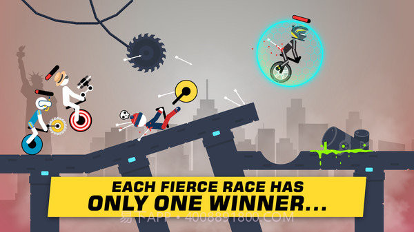 火柴人独轮车对决截图1