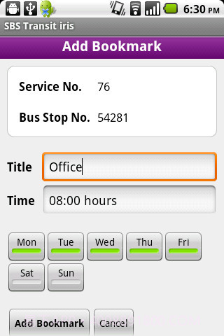 SBS交通导航(SBS Transit iris)截图1